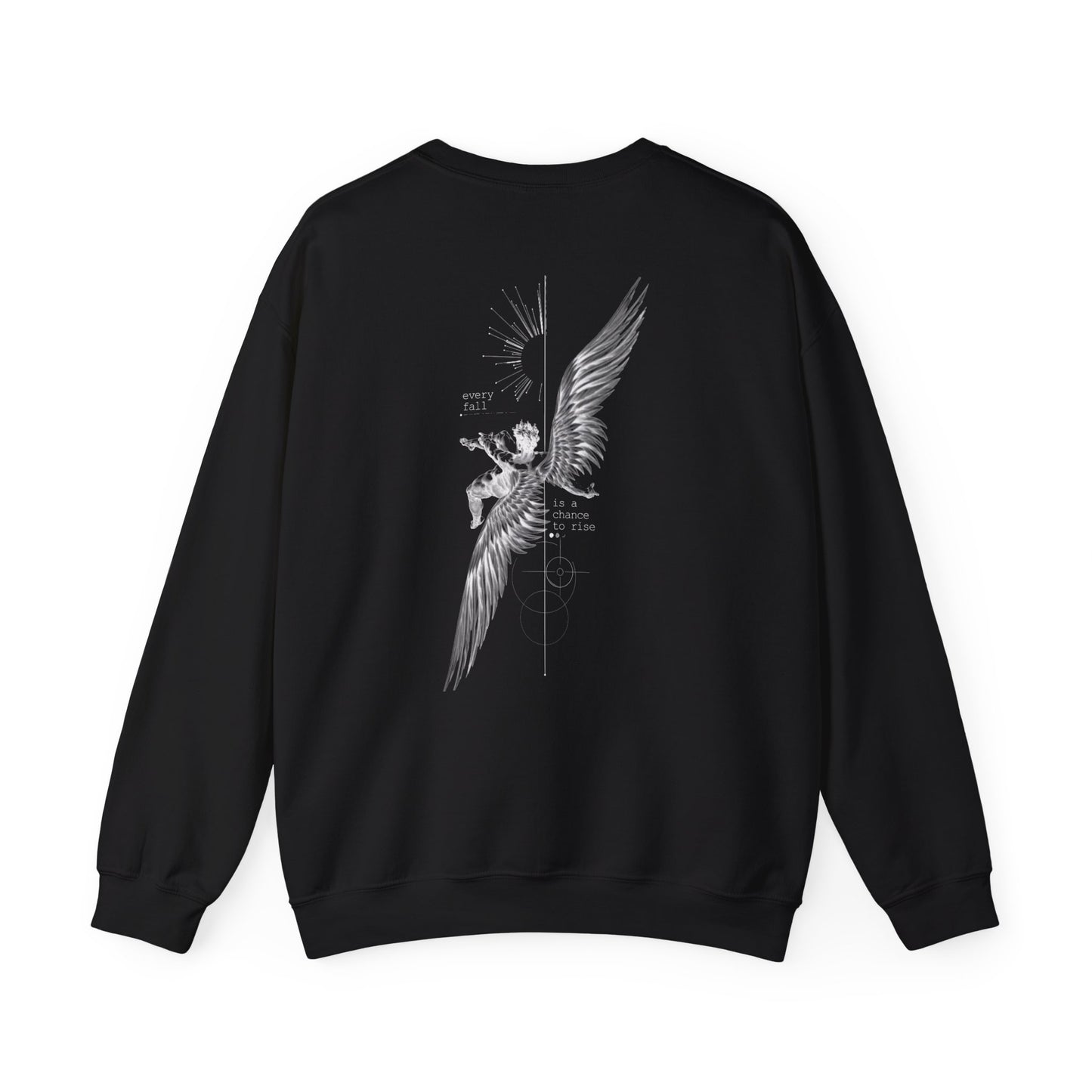 Angel Wings Unisex Sweatshirt - Cozy Oversized Crewneck, Casual Fall Fashion, Unique Gift for Him/Her, Street Style, Graphic Apparel