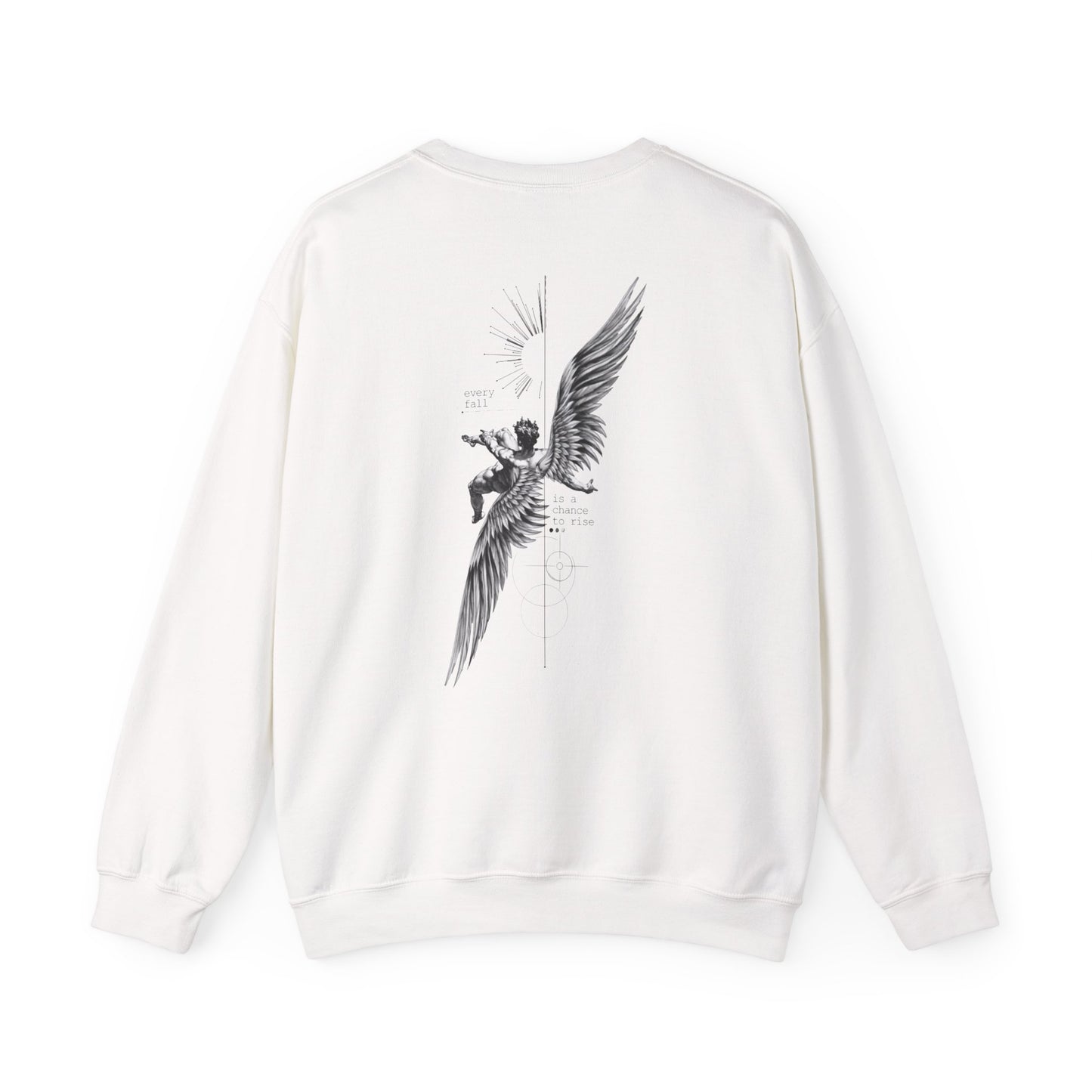 Angel Wings Unisex Sweatshirt - Cozy Oversized Crewneck, Casual Fall Fashion, Unique Gift for Him/Her, Street Style, Graphic Apparel